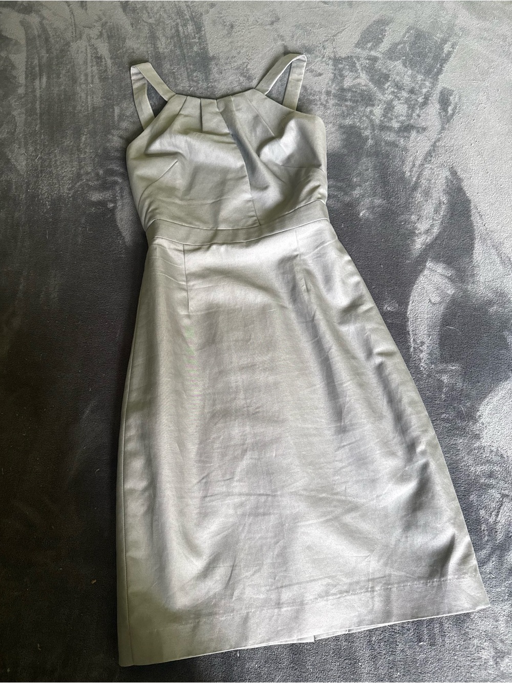 J. Crew Silver-Gray Sleeveless Midi Dress